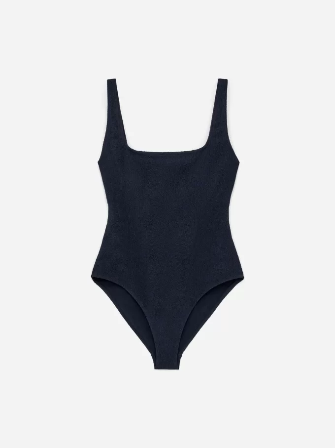 Crinkle Square Neck Baddräkt