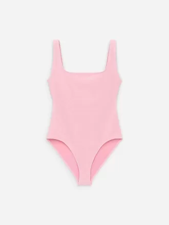 Crinkle Square Neck Baddräkt