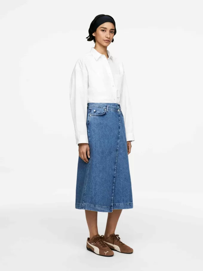 Denim omlottkjol Denim omlottkjol