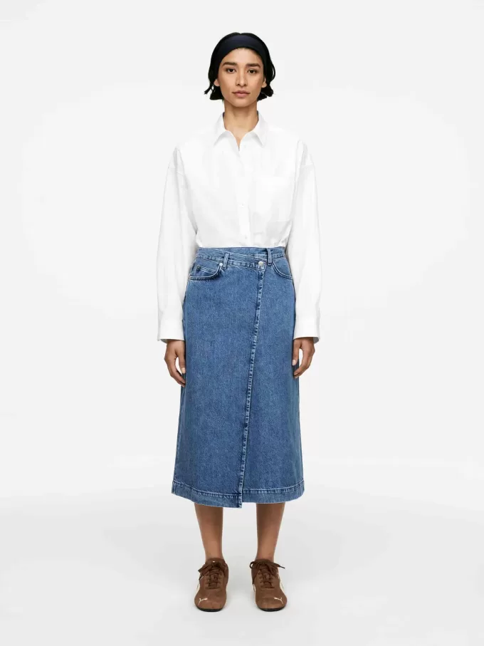 Denim omlottkjol Denim omlottkjol