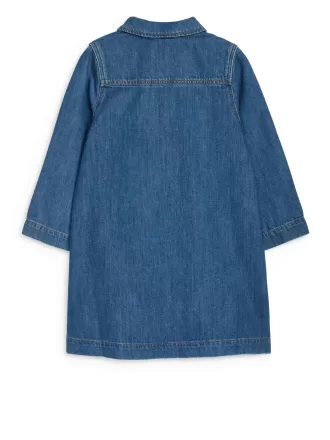 Denimklänning i bomull