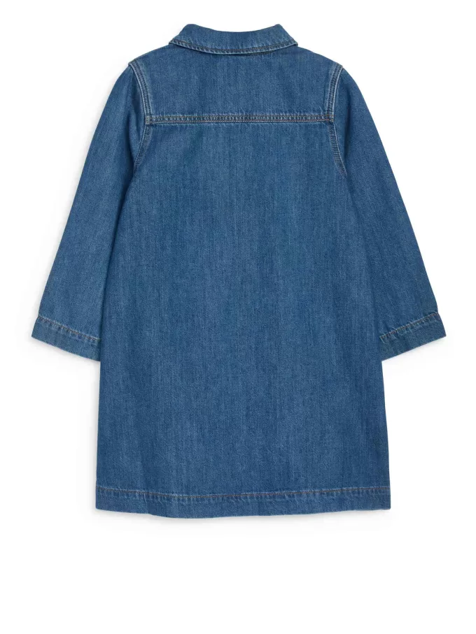 Denimklänning i bomull