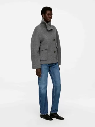 Doublé ullblandningsjacka