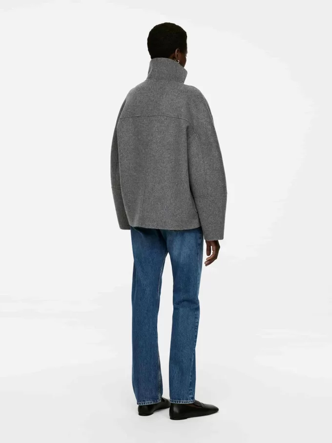 Doublé ullblandningsjacka