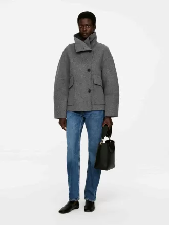 Doublé ullblandningsjacka