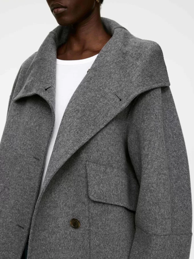 Doublé ullblandningsjacka