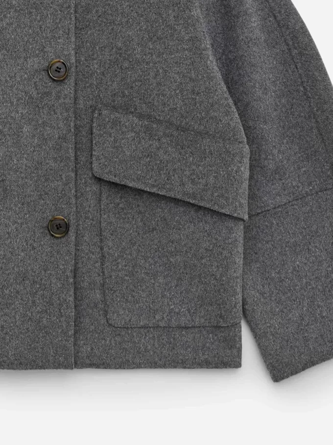 Doublé ullblandningsjacka