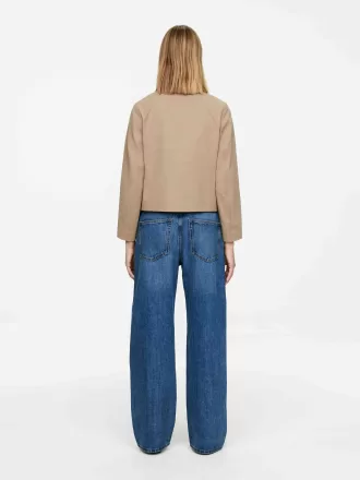 Dubbelknäppt bomullskavaj