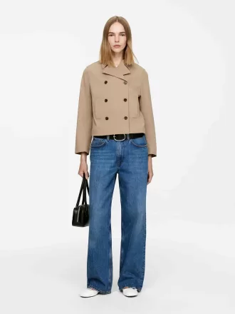 Dubbelknäppt bomullskavaj