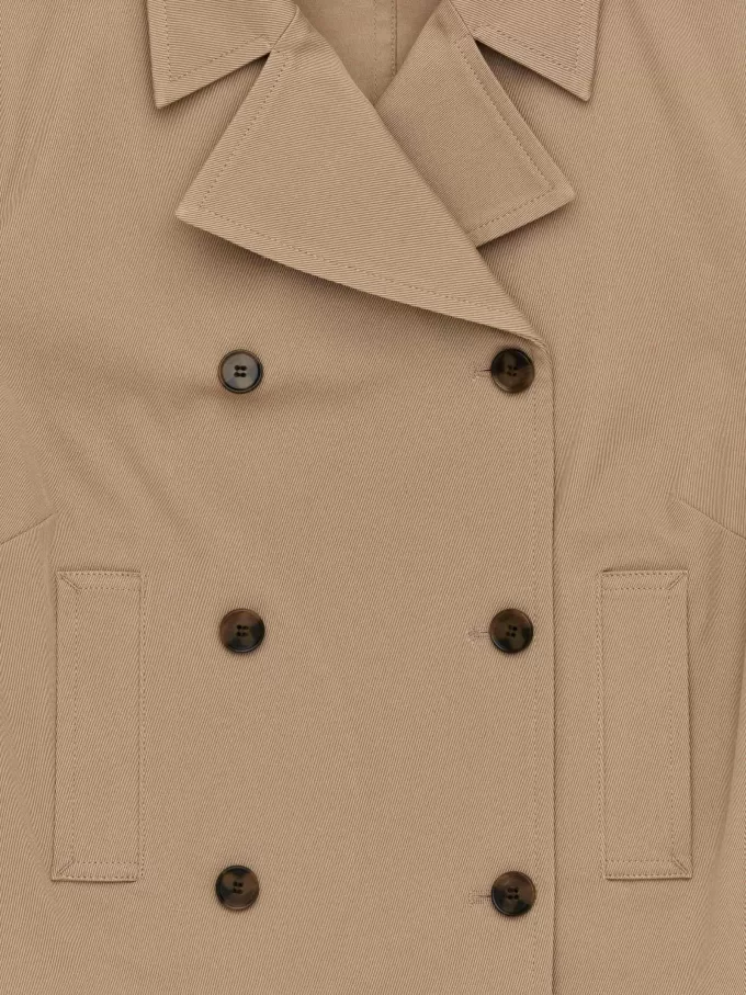 Dubbelknäppt bomullskavaj Dubbelknäppt bomullskavaj