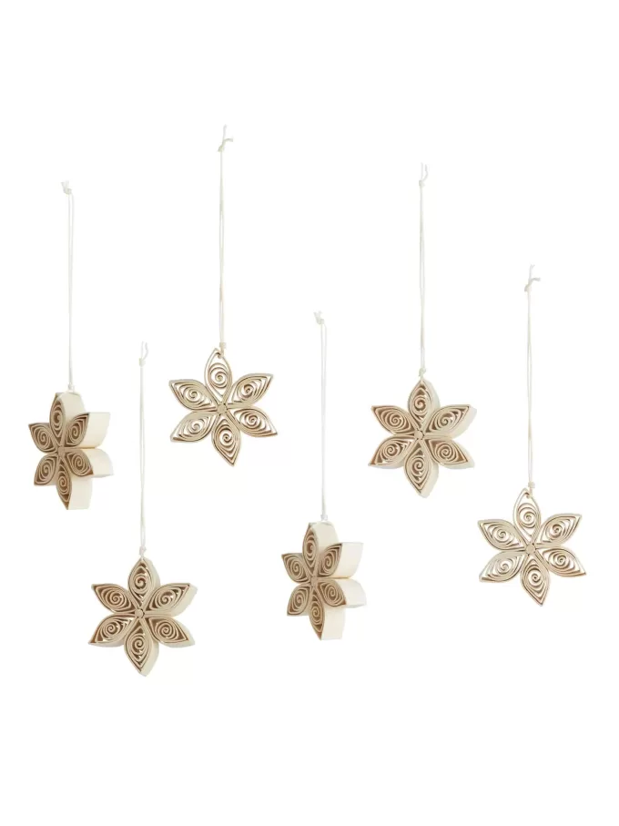 En värld av hantverkspappersdekorationer Set om 6 En värld av hantverkspappersdekorationer Set om 6