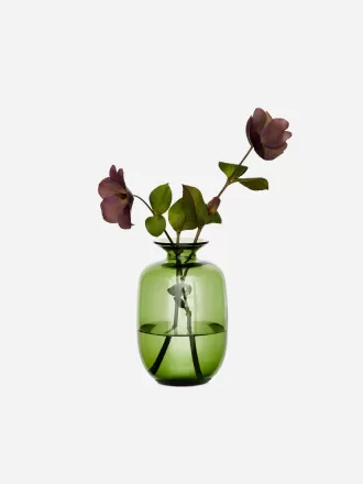 Färgad glasvas 11 cm