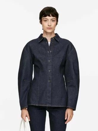 Figursydd jeansskjorta Figursydd jeansskjorta