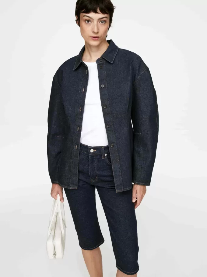 Figursydd jeansskjorta Figursydd jeansskjorta