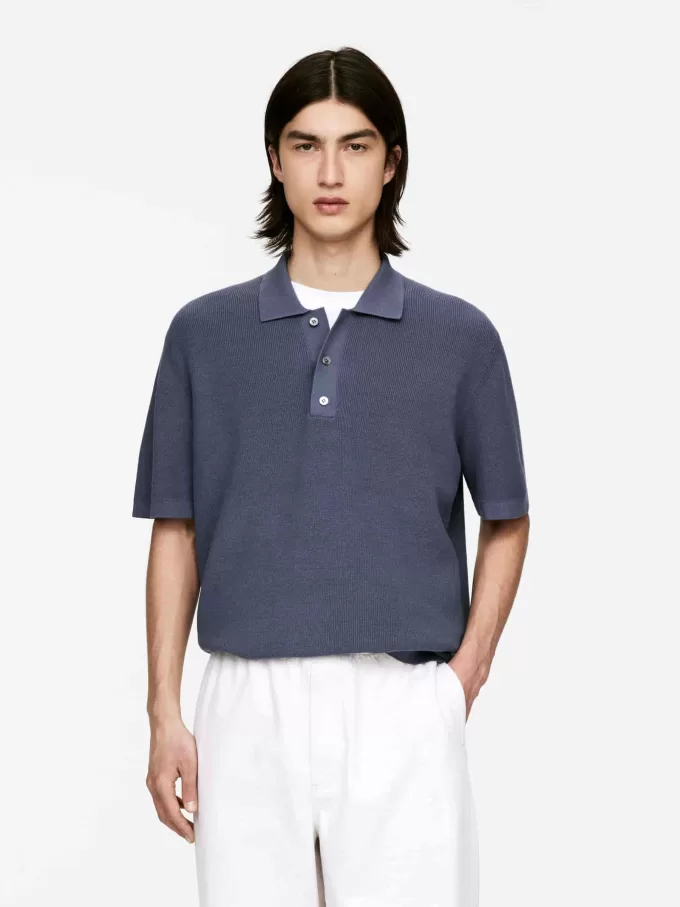 Finstickad pikétröja Finstickad pikétröja