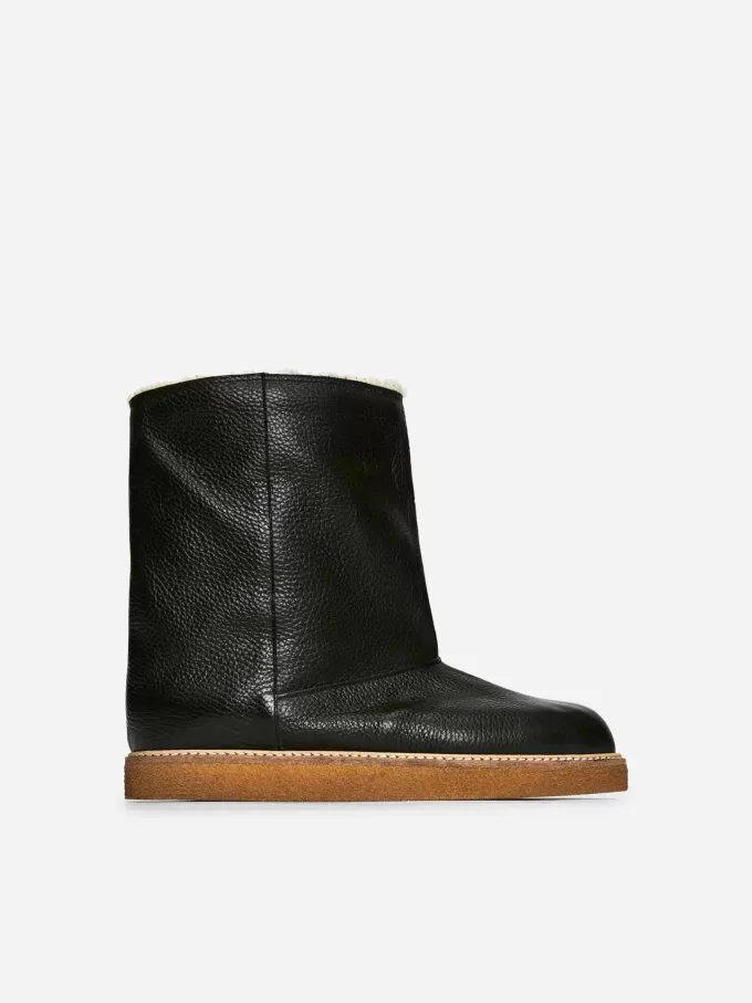 Fodrade läderstövlar Fodrade läderstövlar