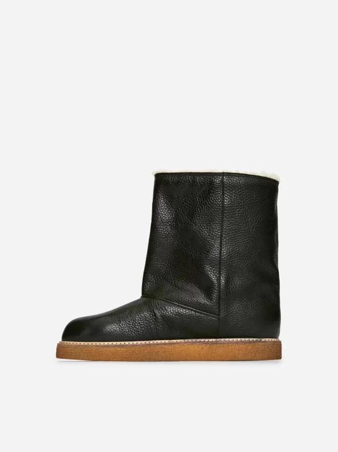 Fodrade läderstövlar Fodrade läderstövlar