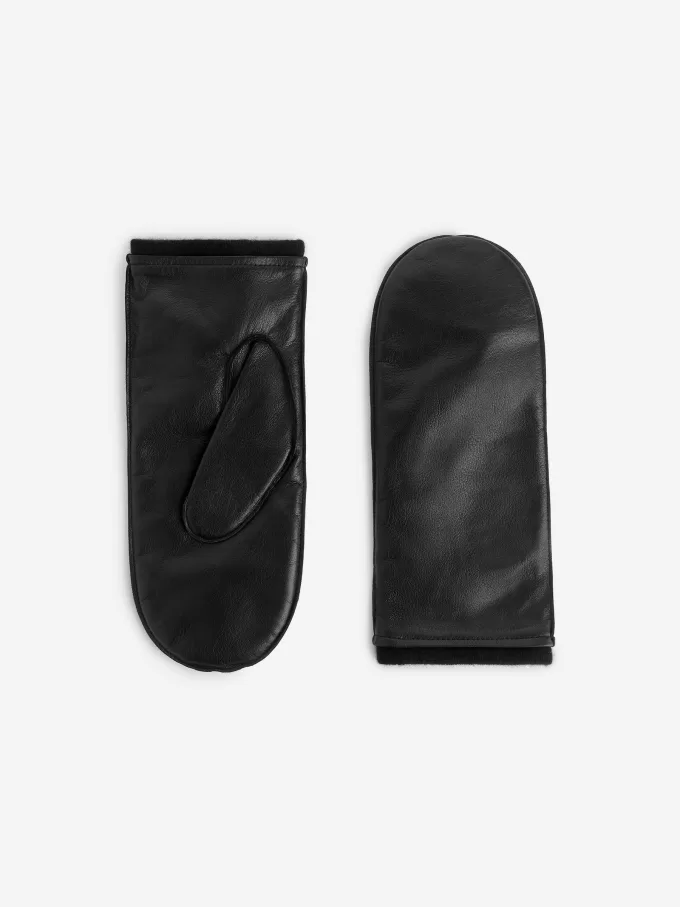 Fodrade lädervantar Fodrade lädervantar