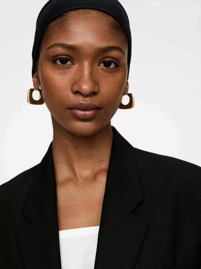 Guldpläterade Hoop Örhängen Guldpläterade Hoop Örhängen