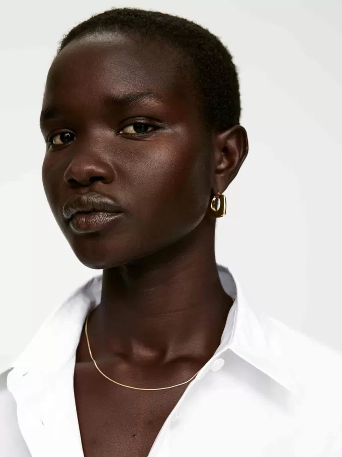 Guldpläterade Hoop Örhängen Guldpläterade Hoop Örhängen