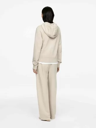 Hoodie i bomull med halv dragkedja Hoodie i bomull med halv dragkedja