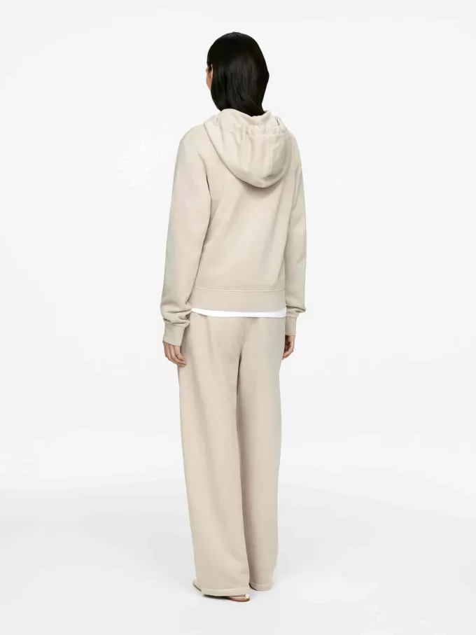 Hoodie i bomull med halv dragkedja Hoodie i bomull med halv dragkedja