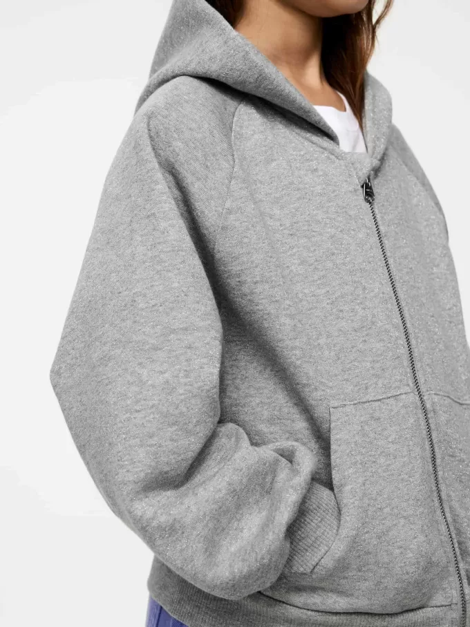 Hoodie med dragkedja