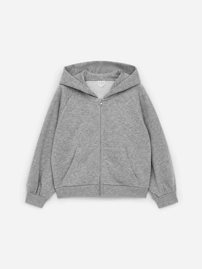 Hoodie med dragkedja