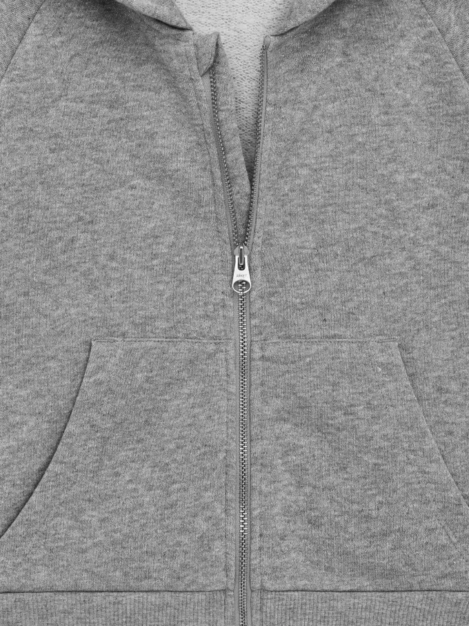 Hoodie med dragkedja