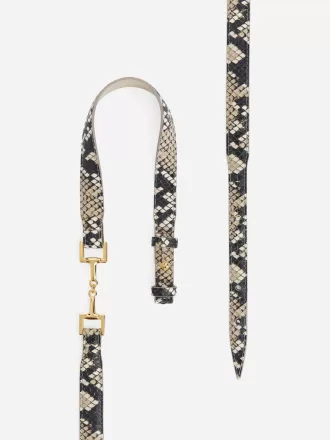 Horsebit Spänne Läderbälte