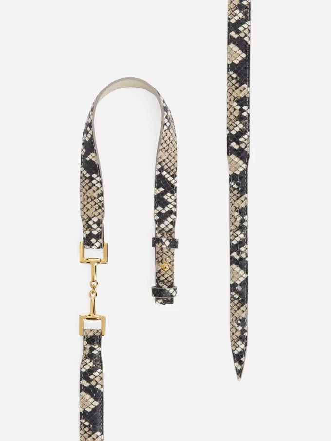 Horsebit Spänne Läderbälte