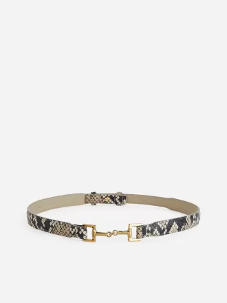 Horsebit Spänne Läderbälte