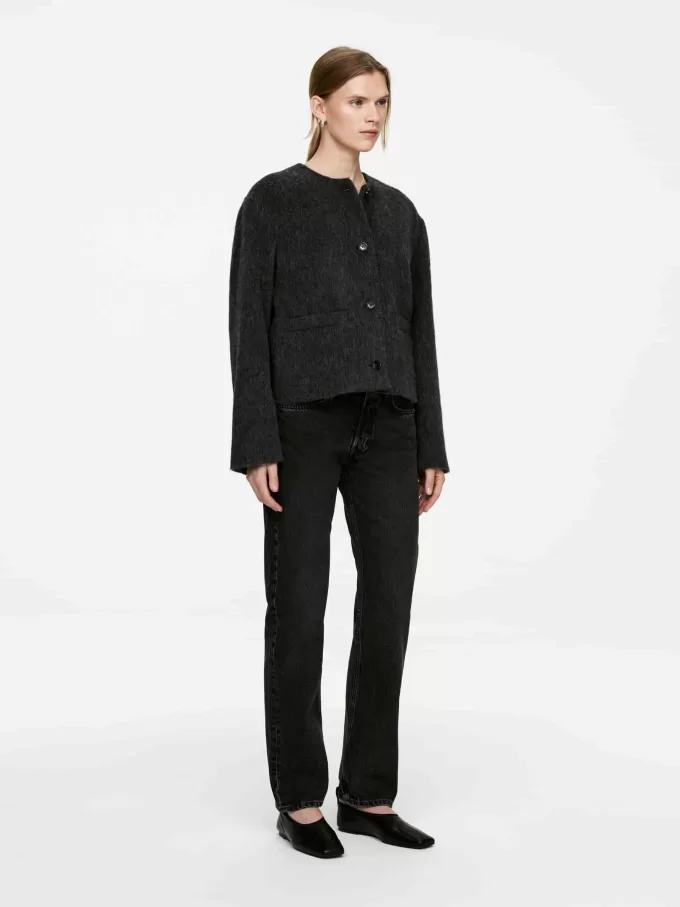 Jacka i borstad ullblandning Jacka i borstad ullblandning