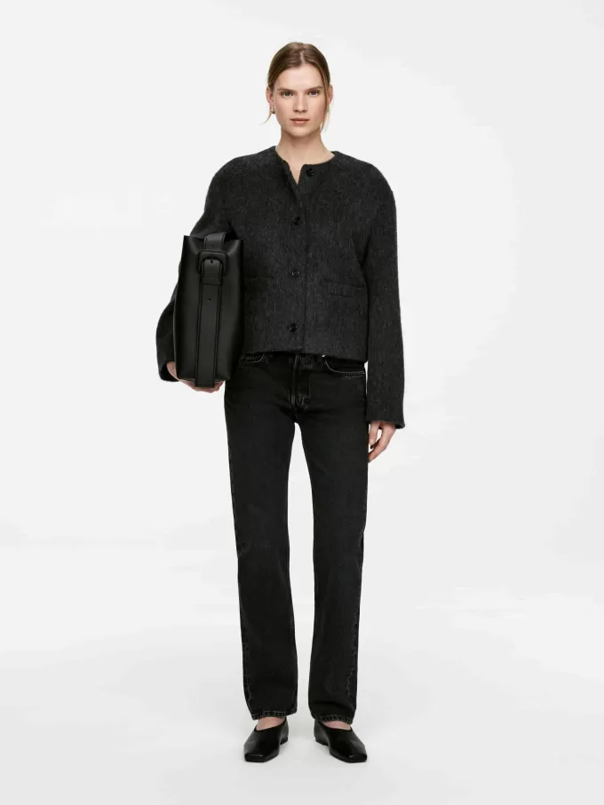 Jacka i borstad ullblandning Jacka i borstad ullblandning