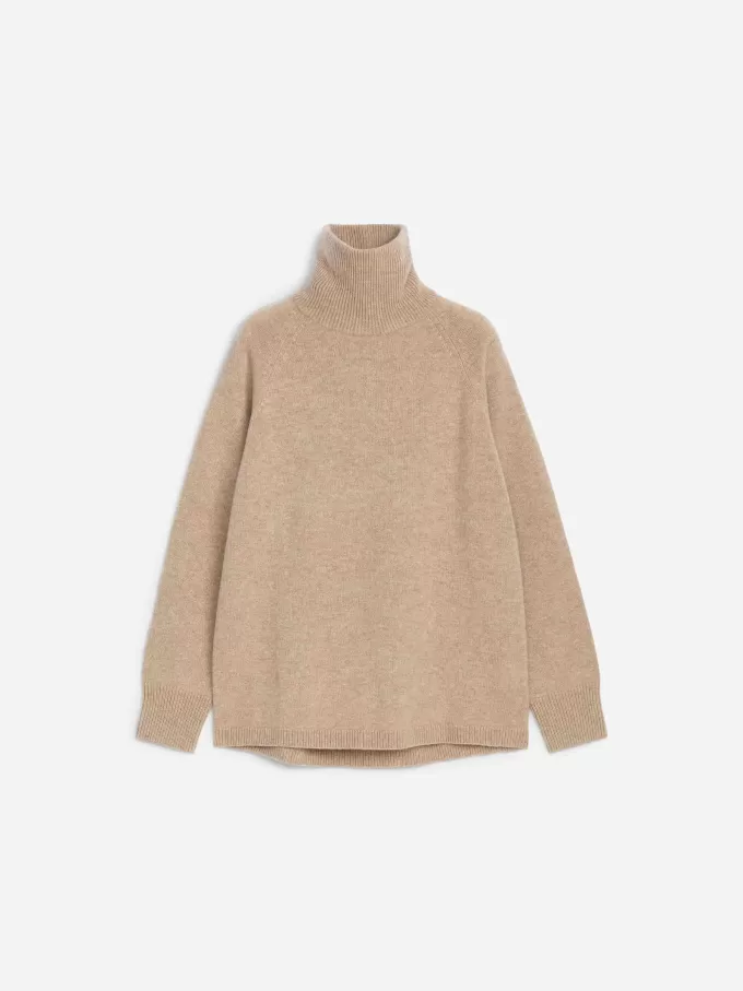 Kashmir-ulltröja med rullhals