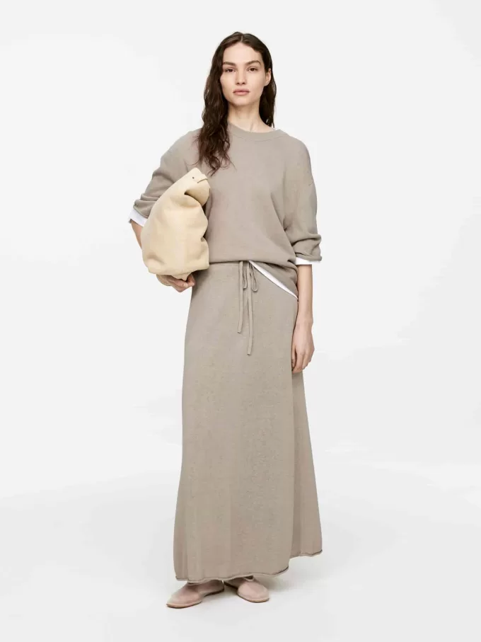 Kjol i blandning av linne och bomull Kjol i blandning av linne och bomull