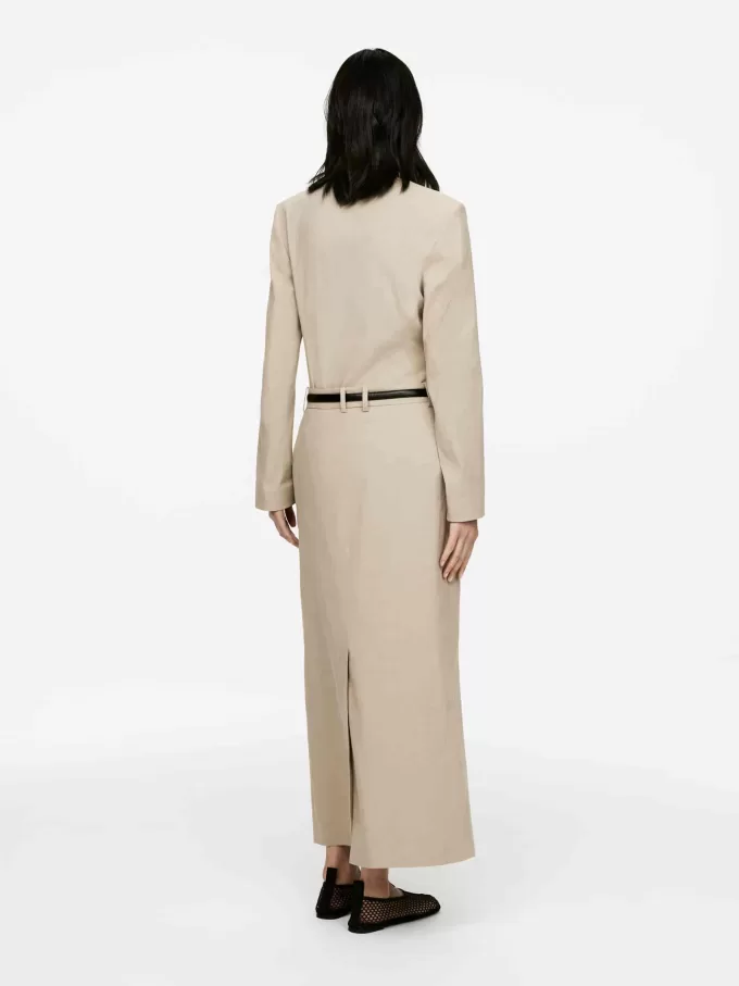 Kjol i bomull och linne Kjol i bomull och linne