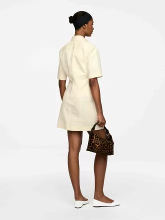 Klänning i linne-bomull