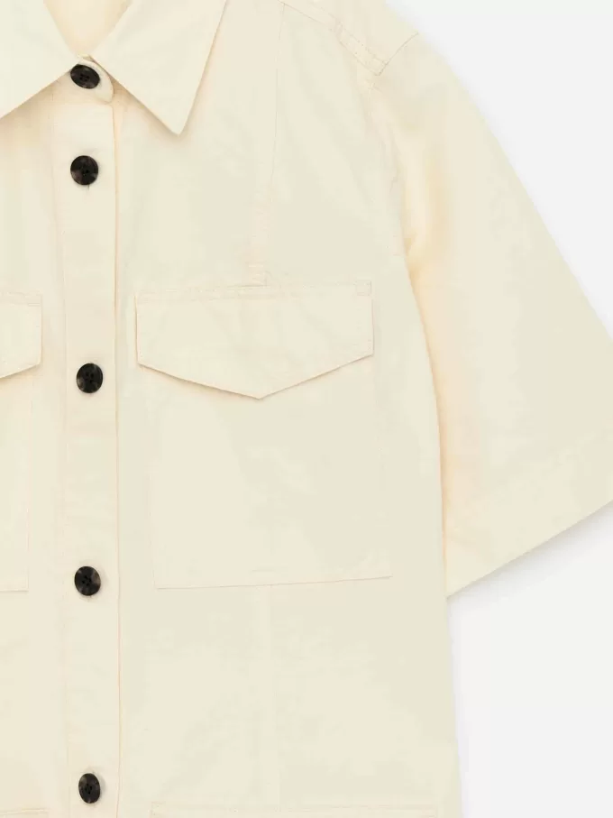 Klänning i linne-bomull Klänning i linne-bomull