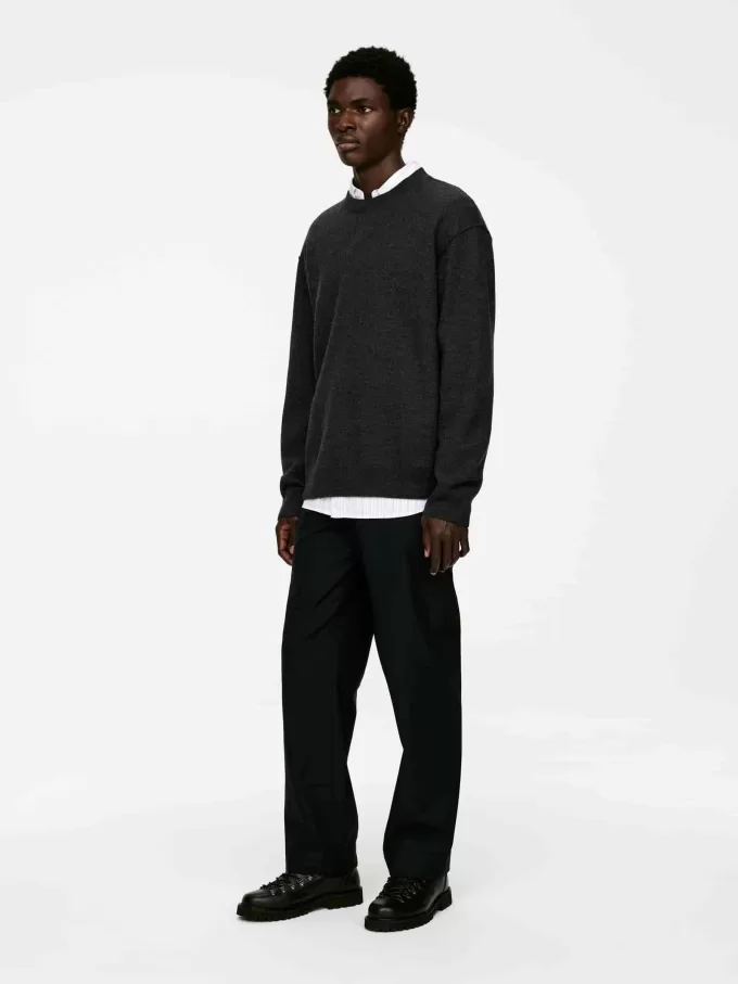 Kokt ull Crew-Neck Kokt ull Crew-Neck