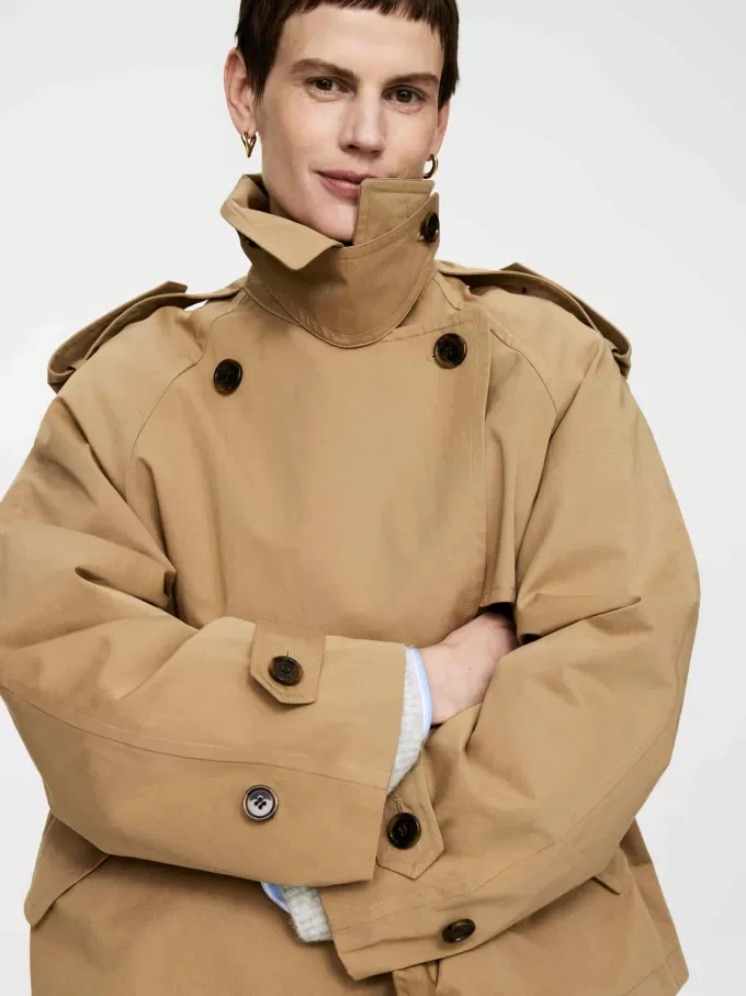 Kort trenchjacka
