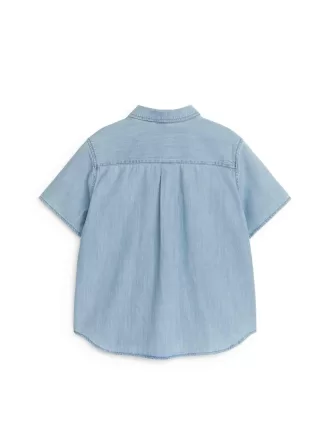 Kortärmad jeansskjorta