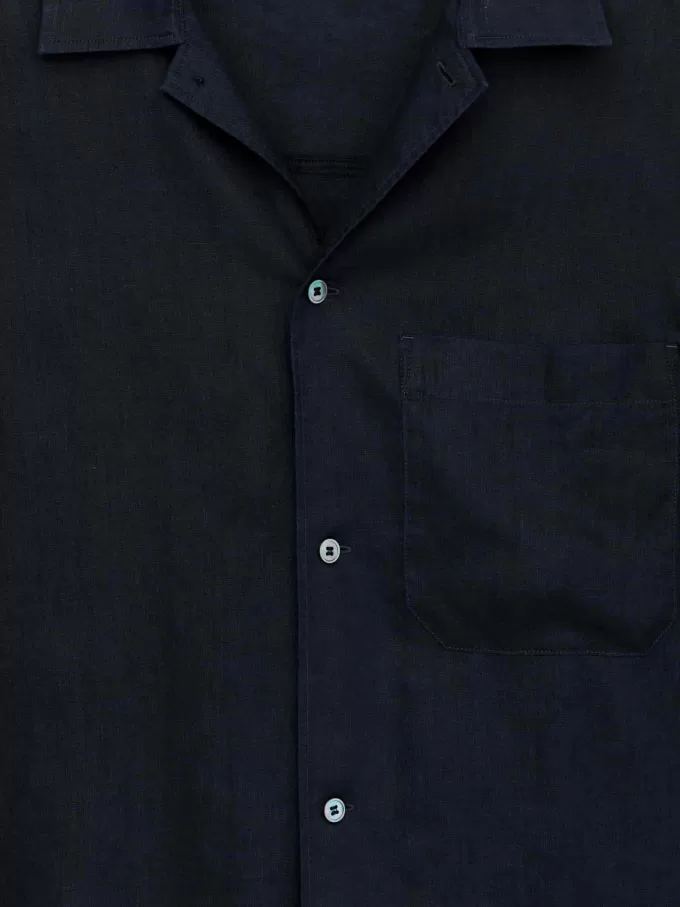 Kortärmad linneskjorta