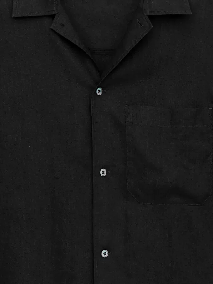 Kortärmad linneskjorta