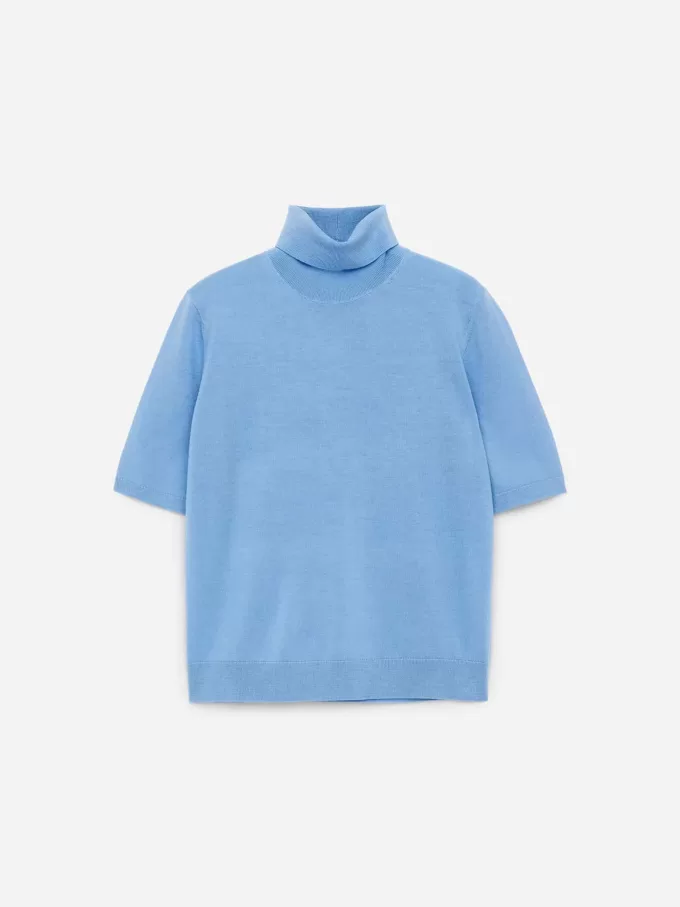 Kortärmad tröja med rullkrage Kortärmad tröja med rullkrage