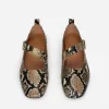 Läder Mary Jane Flats Läder Mary Jane Flats