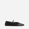 Läder Mary Jane Flats Läder Mary Jane Flats