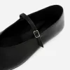 Läder Mary Jane Flats Läder Mary Jane Flats