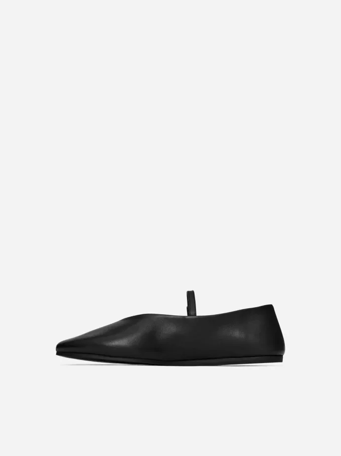Läder Mary Jane Flats Läder Mary Jane Flats