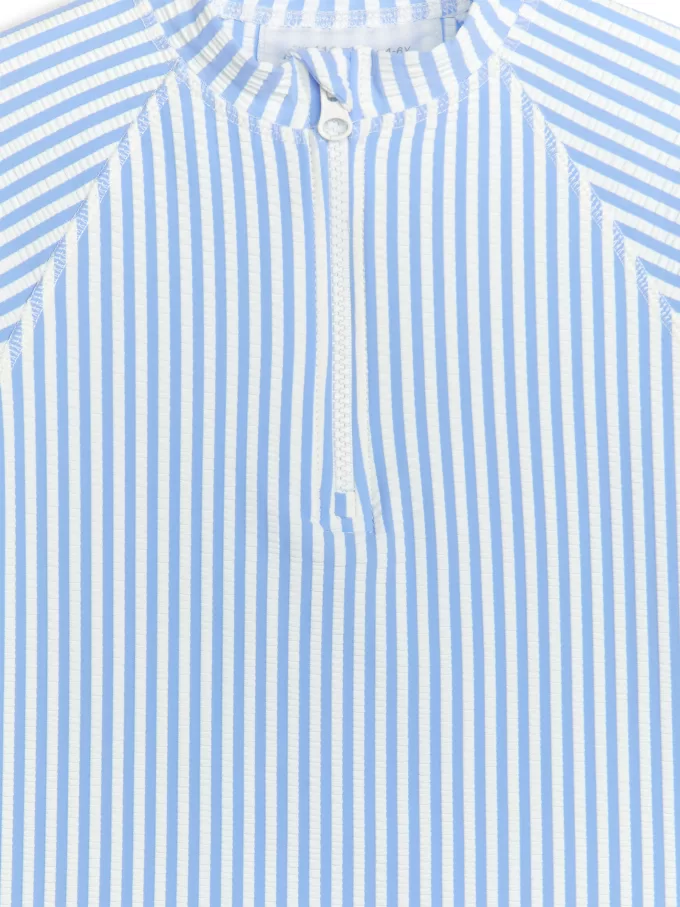 Långärmad UV Seersucker Topp